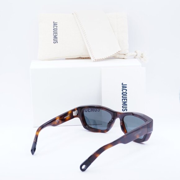 Jacquemus MERIDIANO JAC/9 C2 Rectangle Sunglasses - Dark Havana\\Grey main image 7